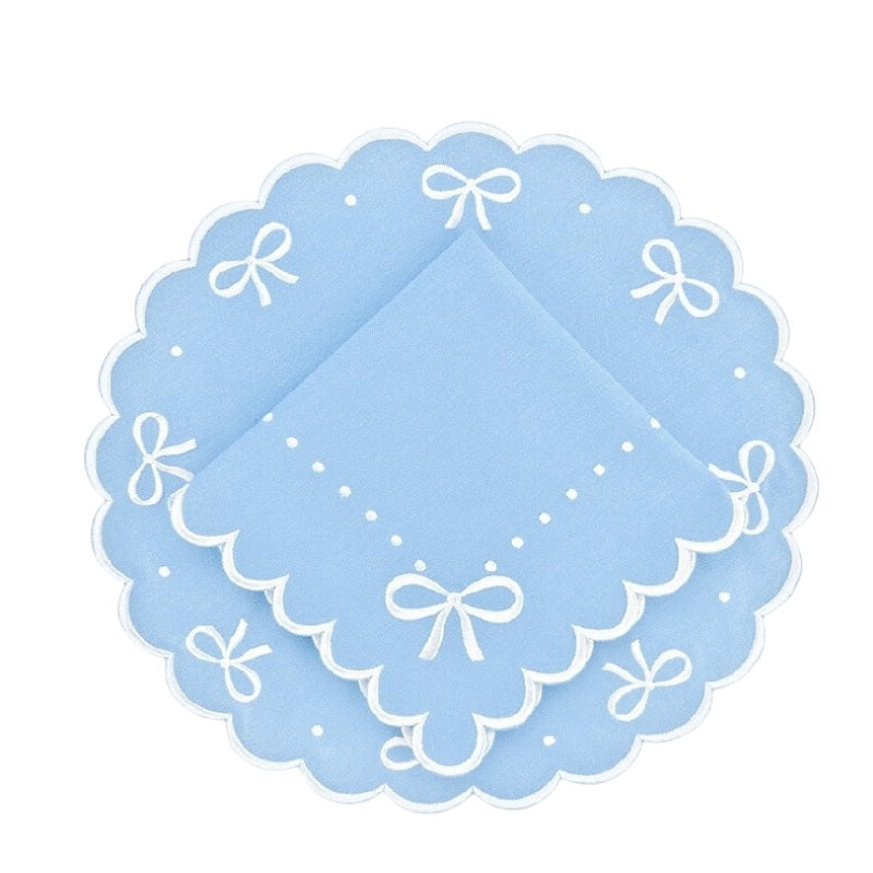 Juliet Bows Placemat in Blue - Well Appointed House